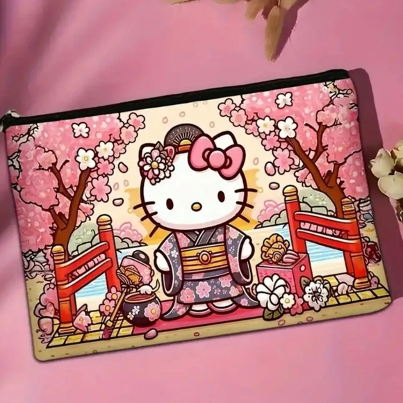 Hello Kitty Kimono Makeup Pouch - Picture 3 of 6